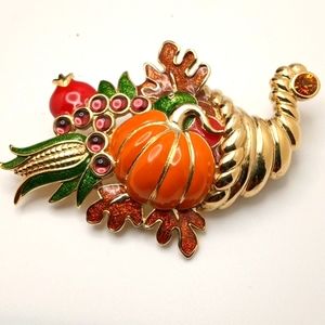 Bob Mackie vintage fall brooch